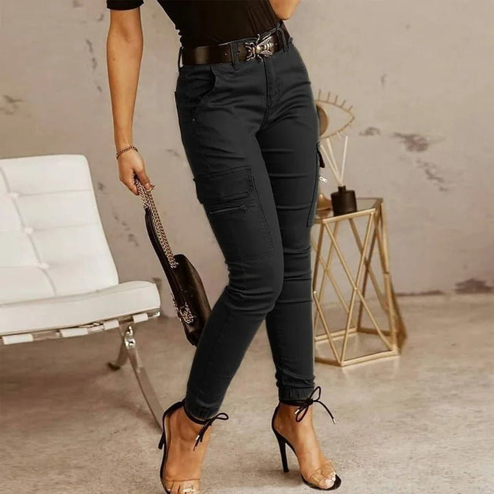 Pantaloni cargo attillati da jogging da donna
