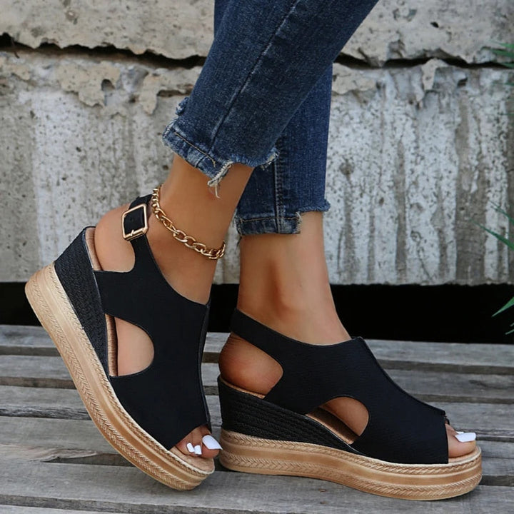Sandali con zeppa con supporto extra per le donne