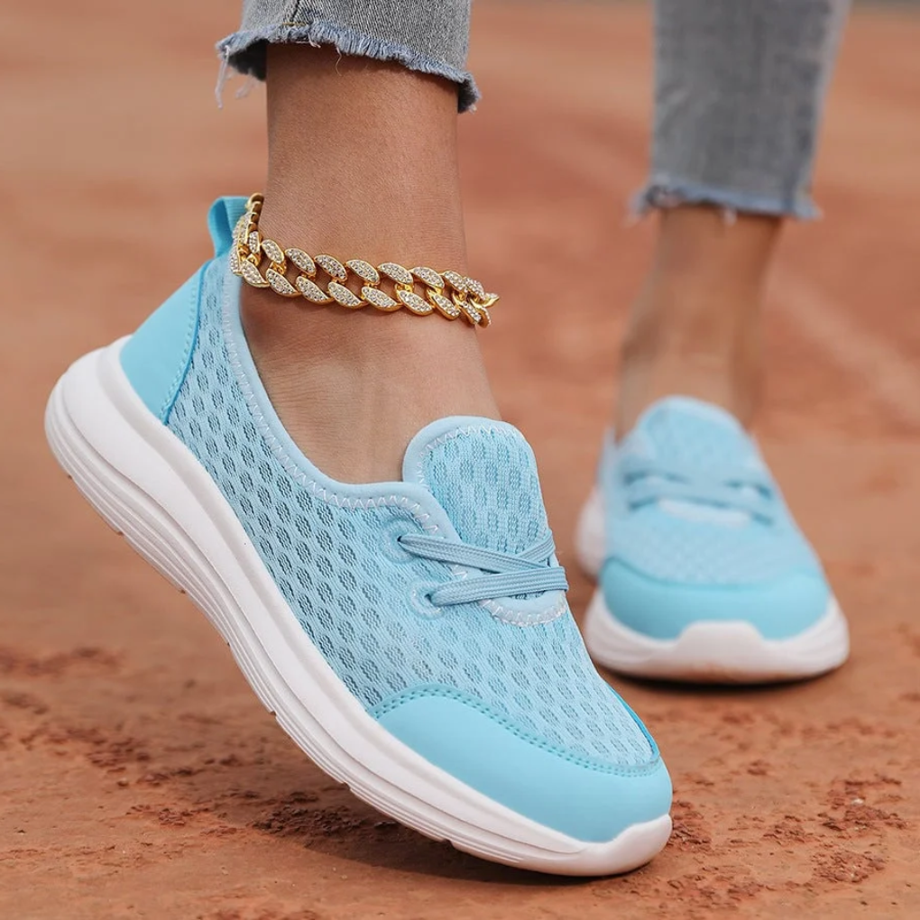 Scarpe ortopediche da donna con suola morbida e rete comfort