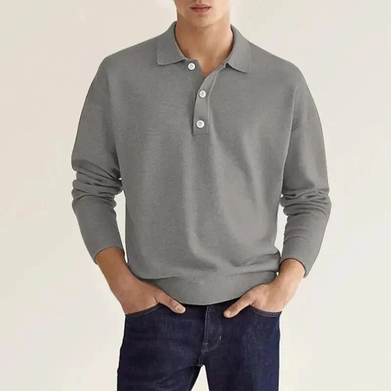 Polo a maniche lunghe da uomo