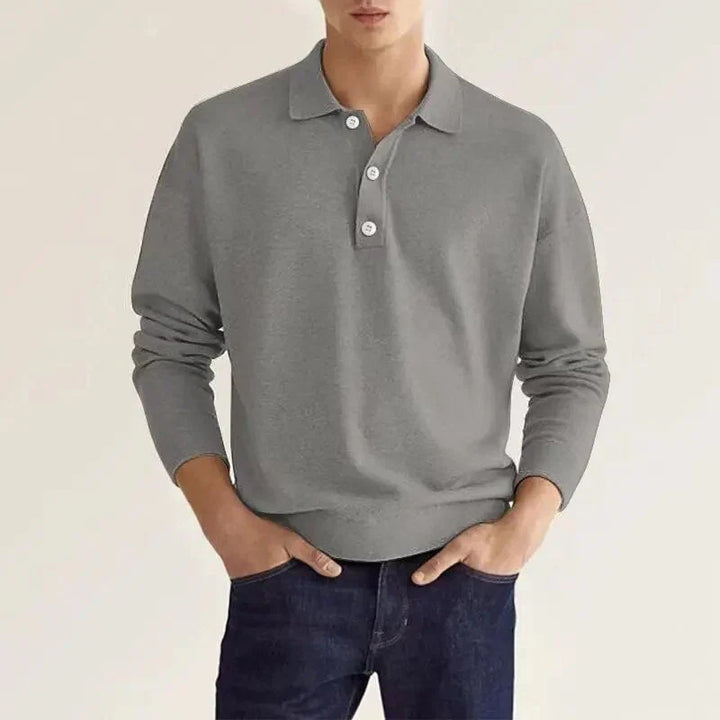 Polo a maniche lunghe da uomo