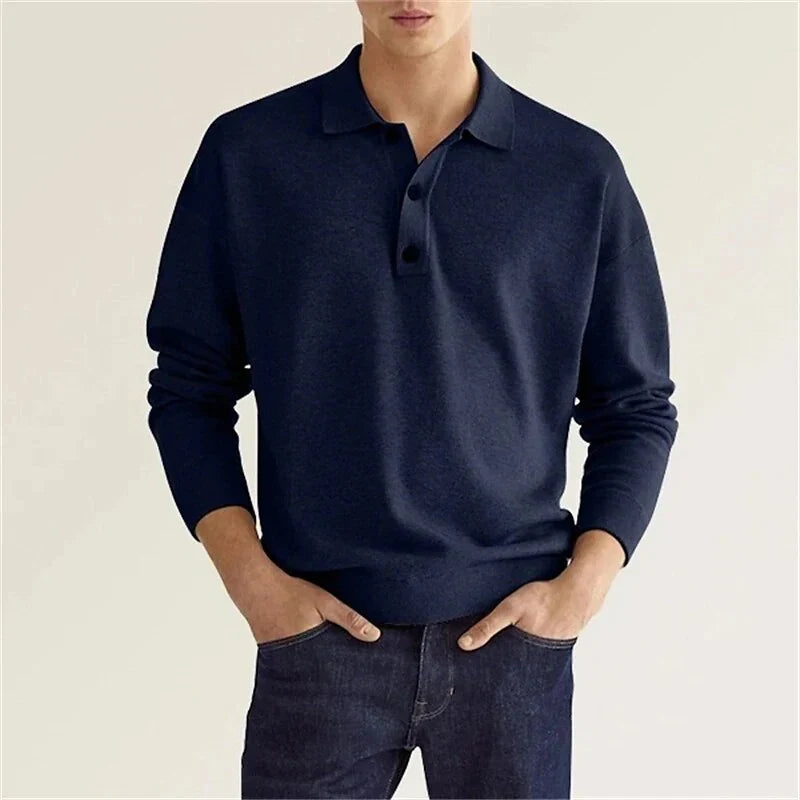 Polo a maniche lunghe da uomo