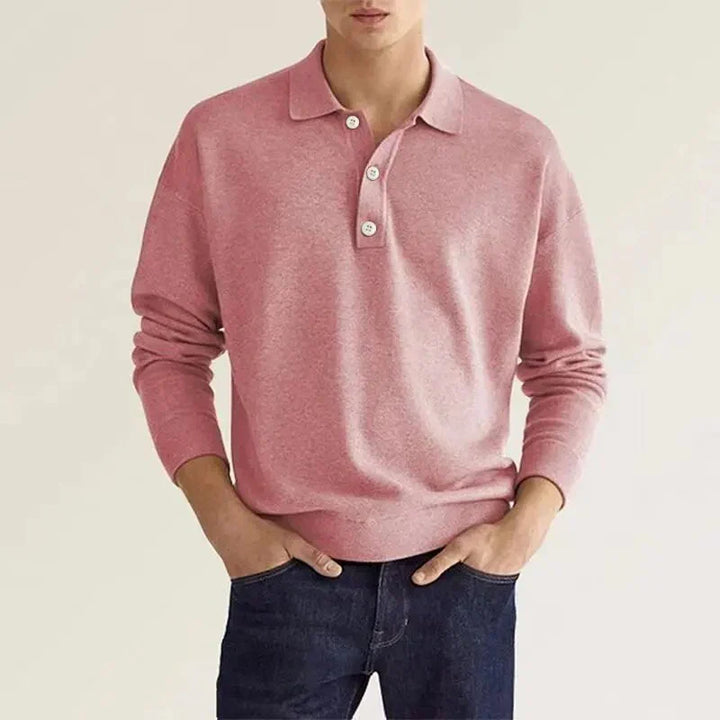 Polo a maniche lunghe da uomo