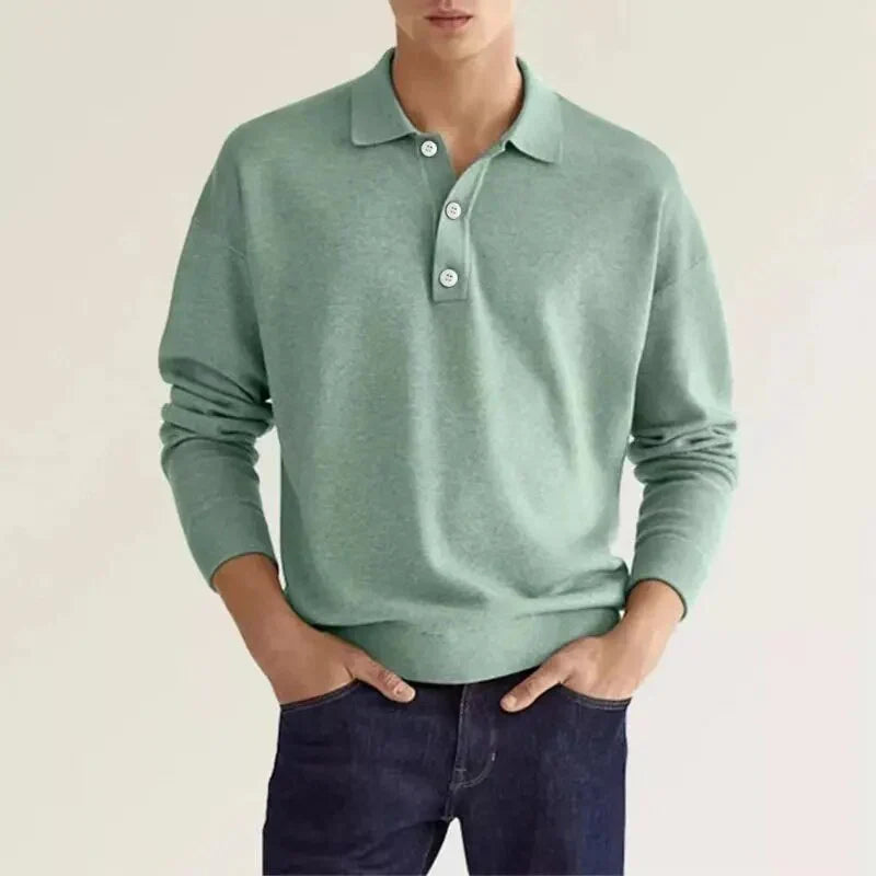 Polo a maniche lunghe da uomo