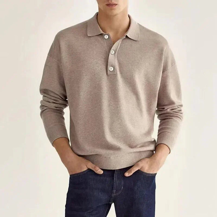 Polo a maniche lunghe da uomo