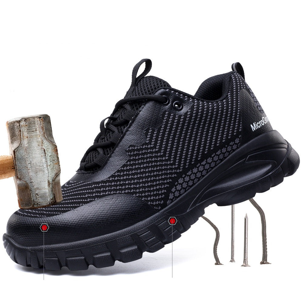 Scarpe di sicurezza nere leggere e impermeabili