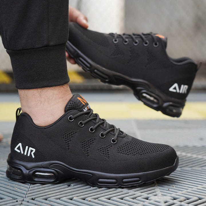 Scarpe di sicurezza nere leggere e impermeabili