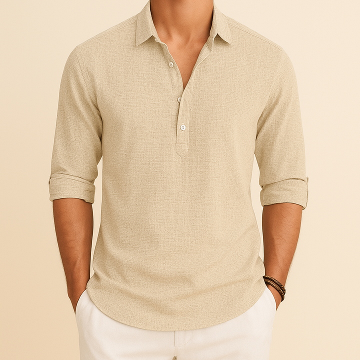 Camicia casual a maniche lunghe da uomo