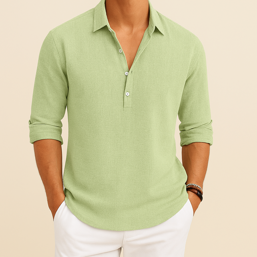 Camicia casual a maniche lunghe da uomo