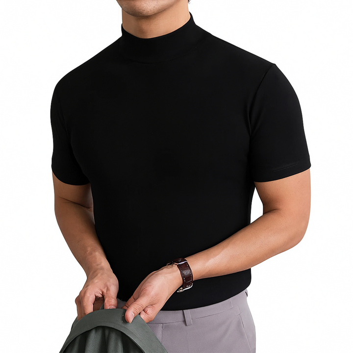 Maglia a collo alto traspirante da uomo