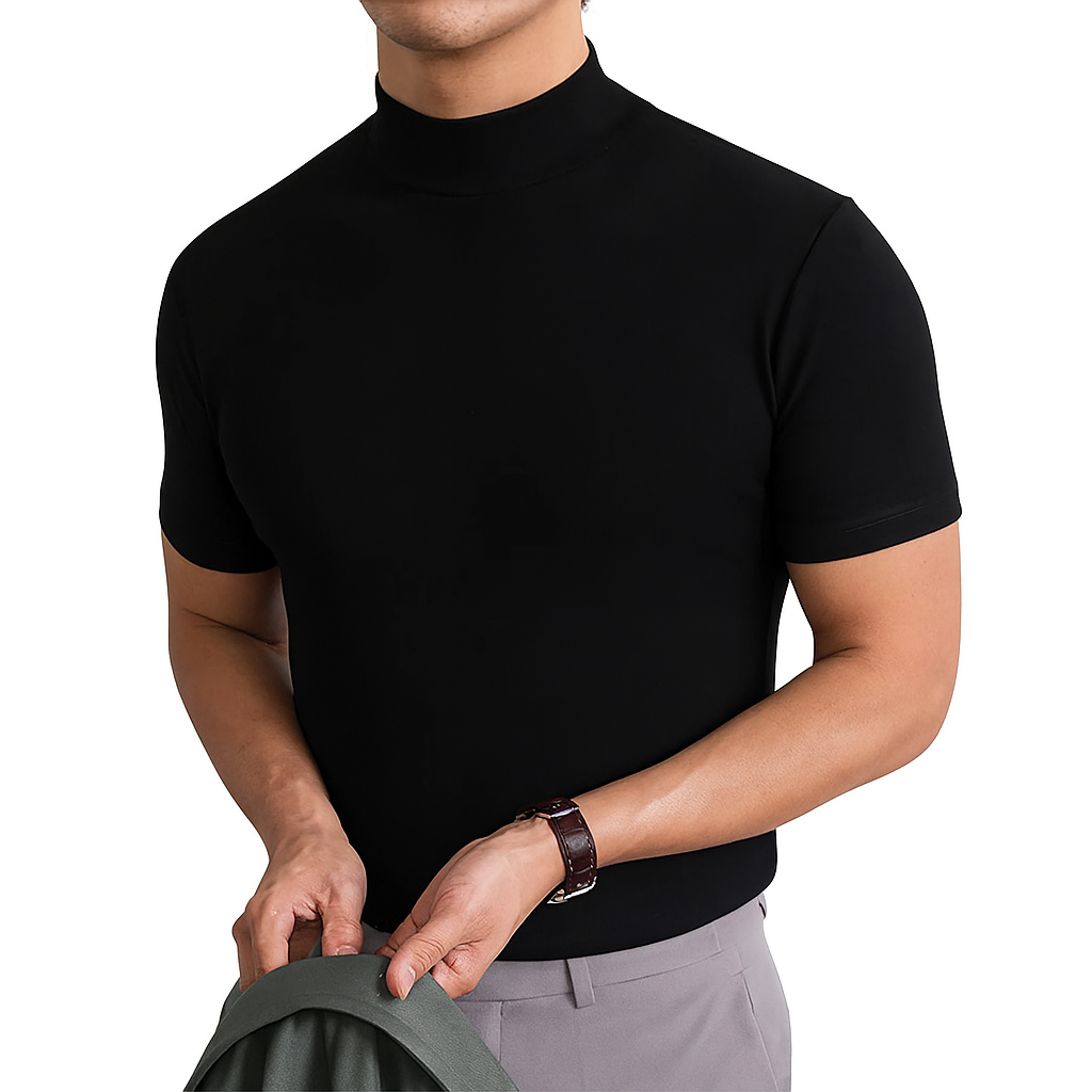 Maglia a collo alto traspirante da uomo