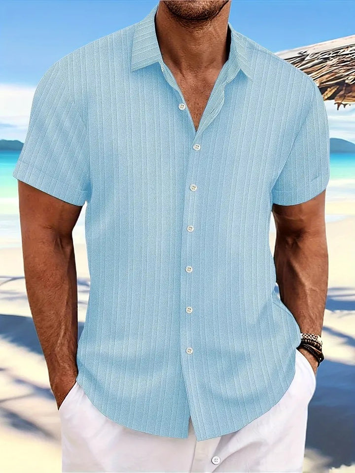 Camicia da uomo estiva a maniche corte