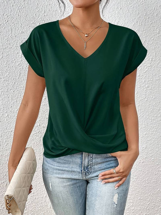 Maglietta casual a maniche corte da donna