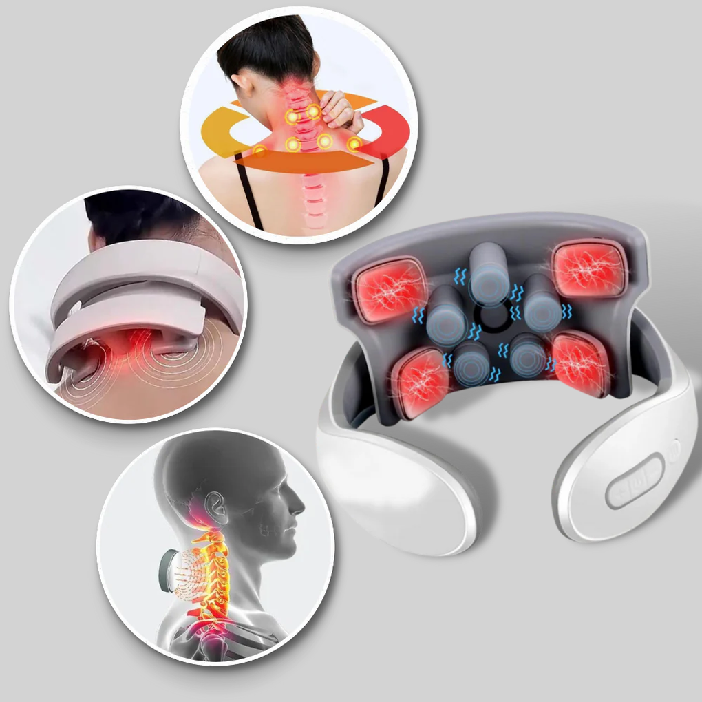 Massaggiatore per collo e spalle a quattro testine