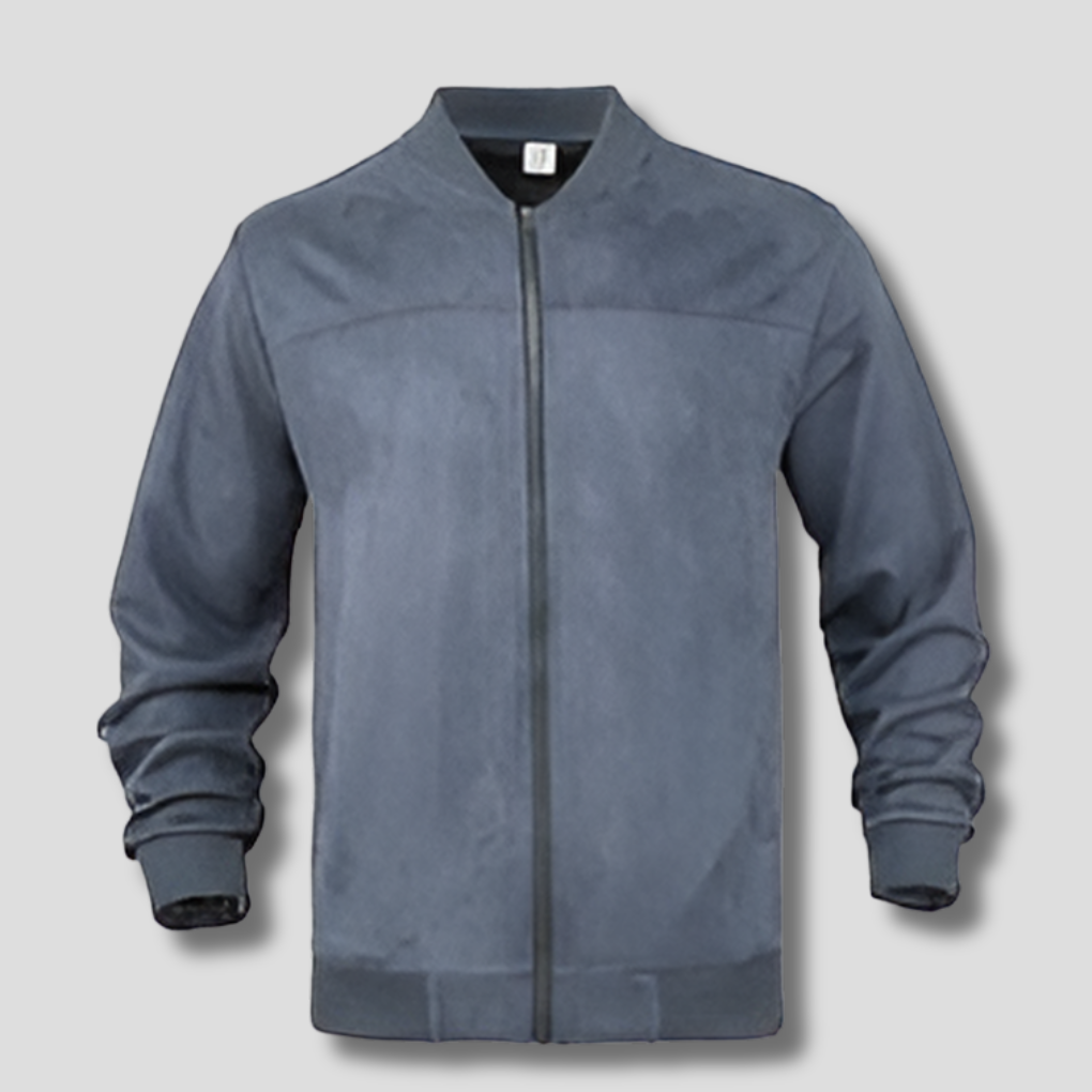 Giacca in pelle scamosciata retrò da uomo