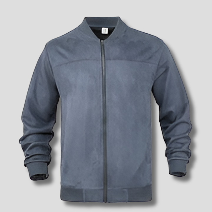 Giacca in pelle scamosciata retrò da uomo