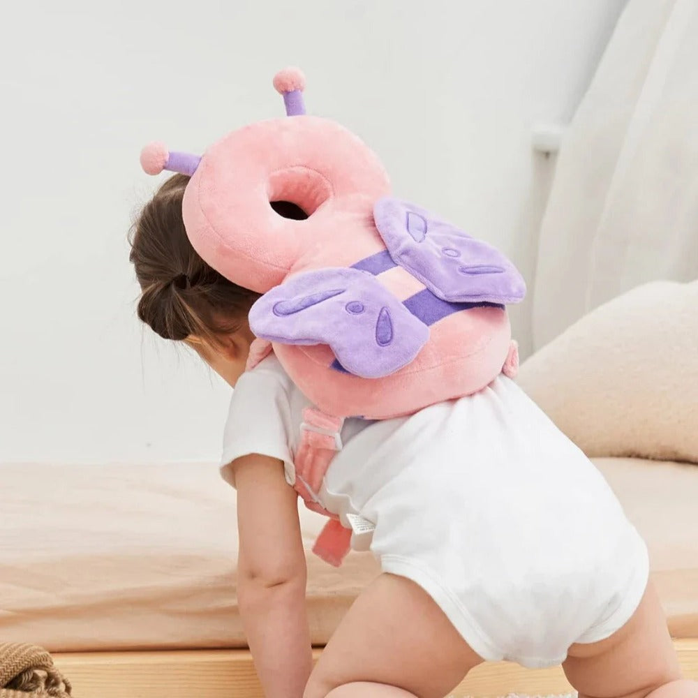 Protezione per la testa e il collo del bambino allegro