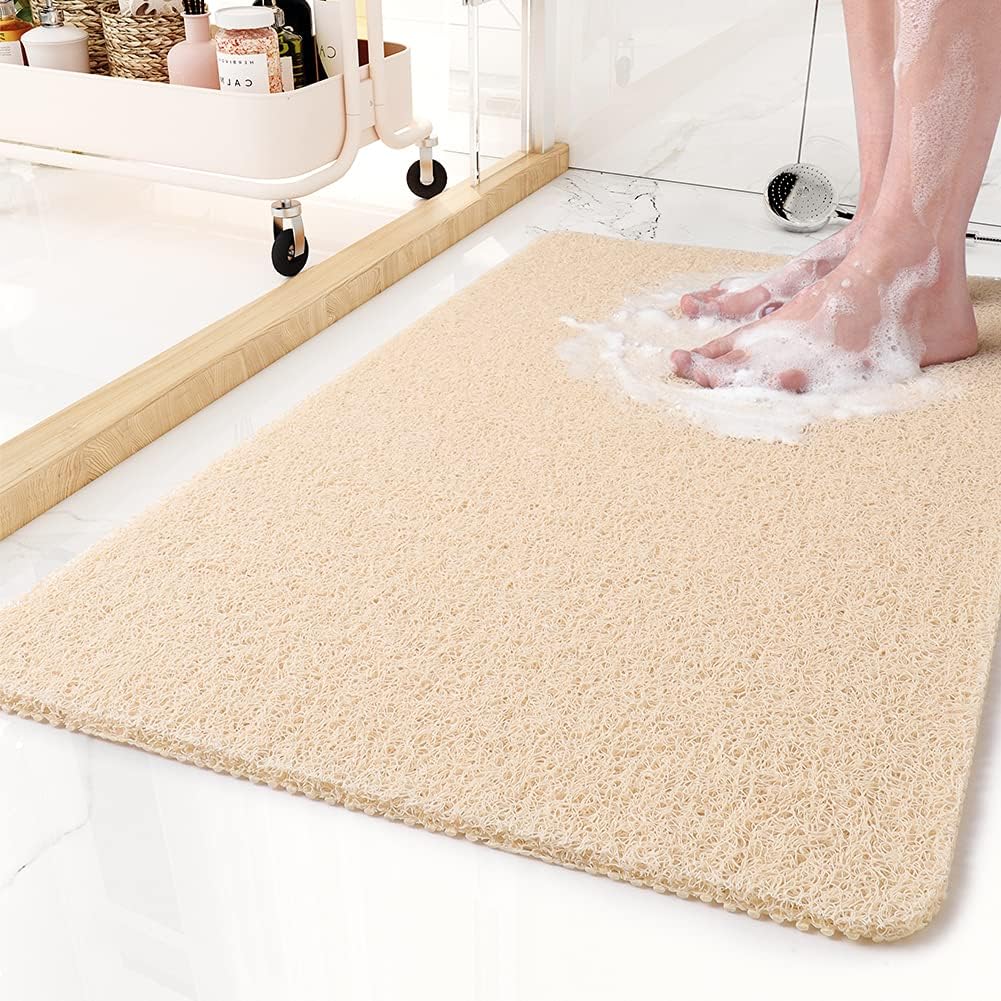 Tappeto da bagno antiscivolo in PVC con superficie morbida per massaggio ai piedi