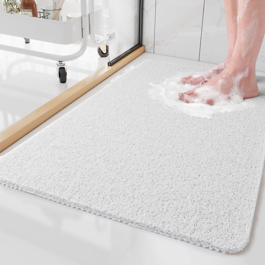 Tappeto da bagno antiscivolo in PVC con superficie morbida per massaggio ai piedi