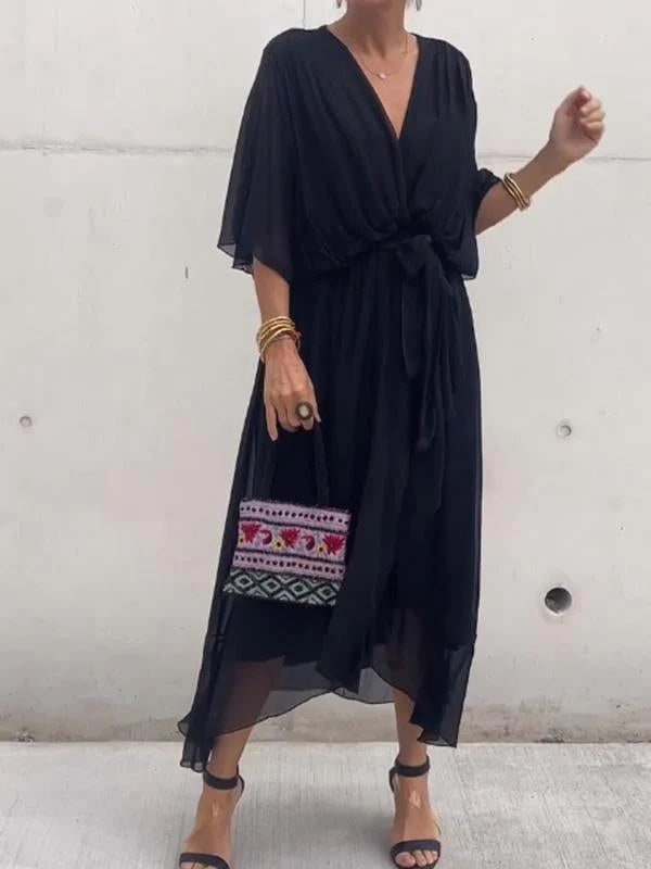 Abito elegante con scollo a V