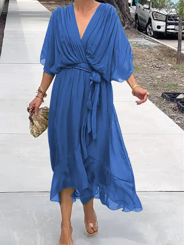 Abito elegante con scollo a V