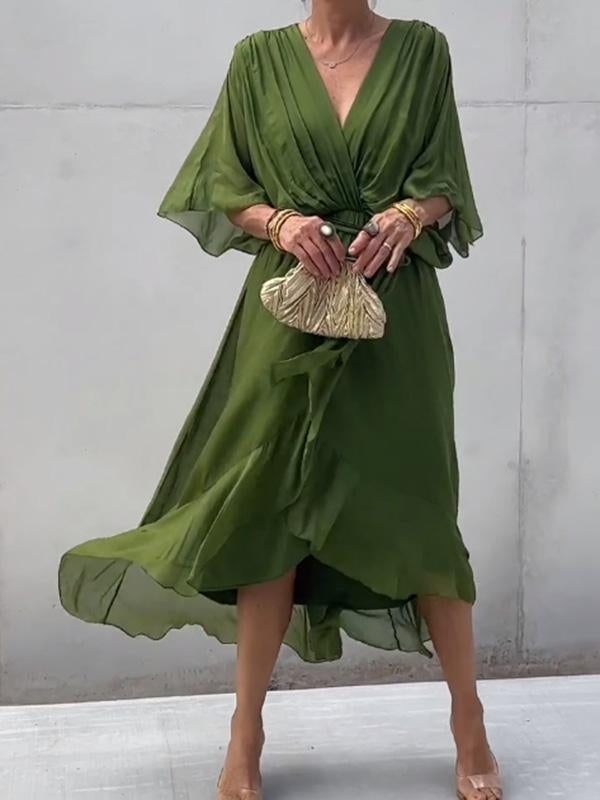 Abito elegante con scollo a V
