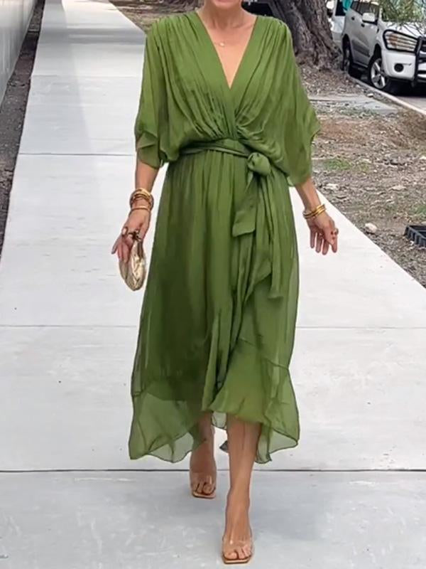 Abito elegante con scollo a V