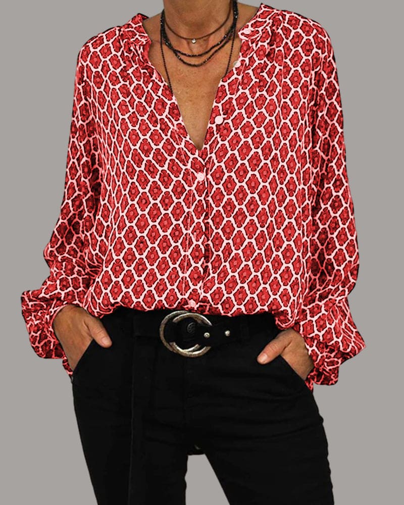 Camicetta donna con scollo a V