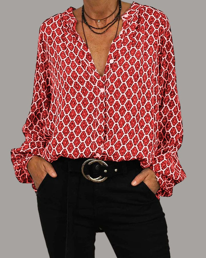 Camicetta donna con scollo a V