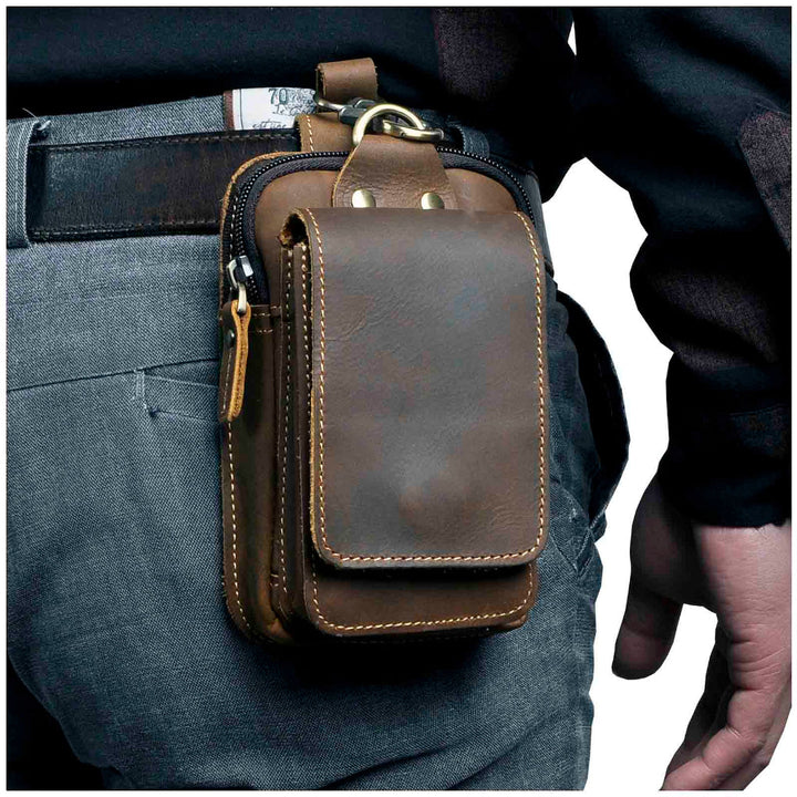 Borsa a tracolla in pelle da uomo