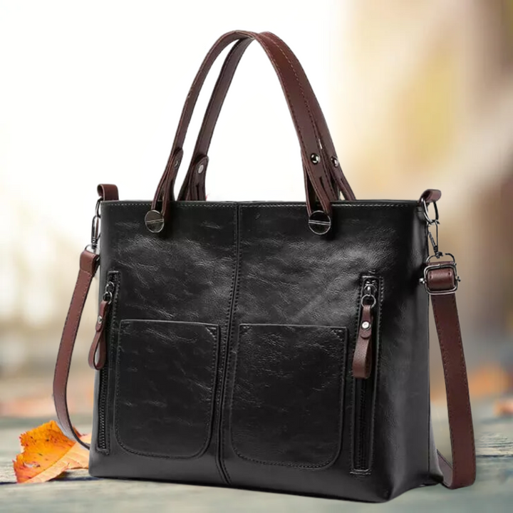 Elegante borsa a tracolla classica in pelle