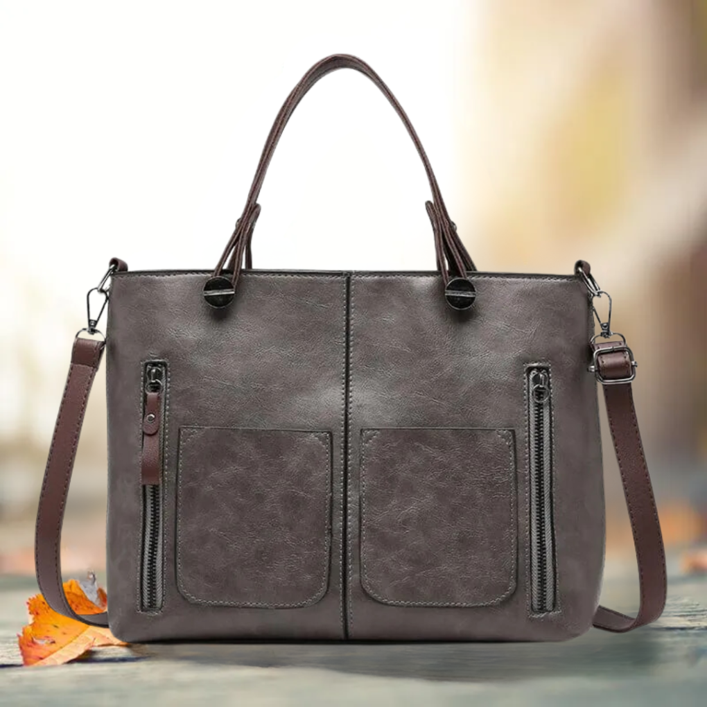 Elegante borsa a tracolla classica in pelle