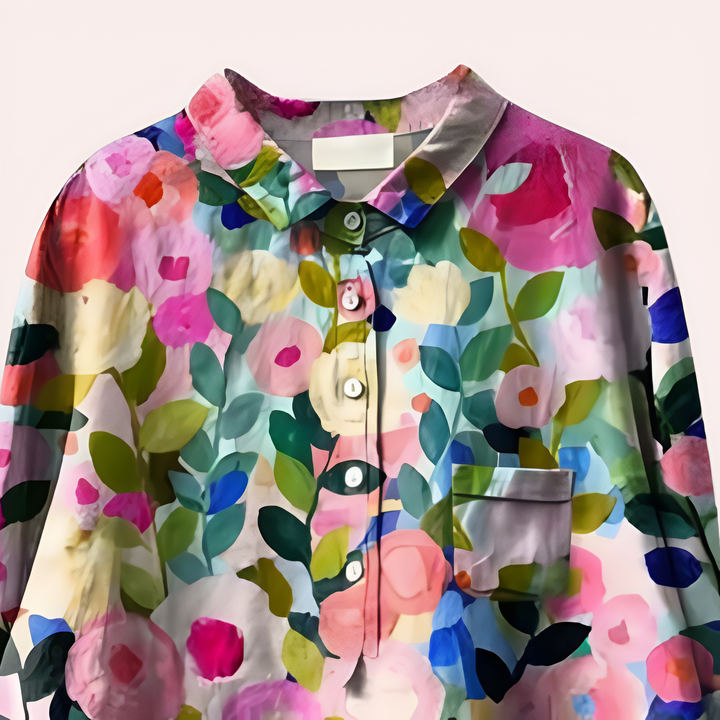 Camicetta da donna con stampa floreale