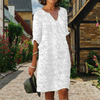 Abito elegante con scollo a V per donna