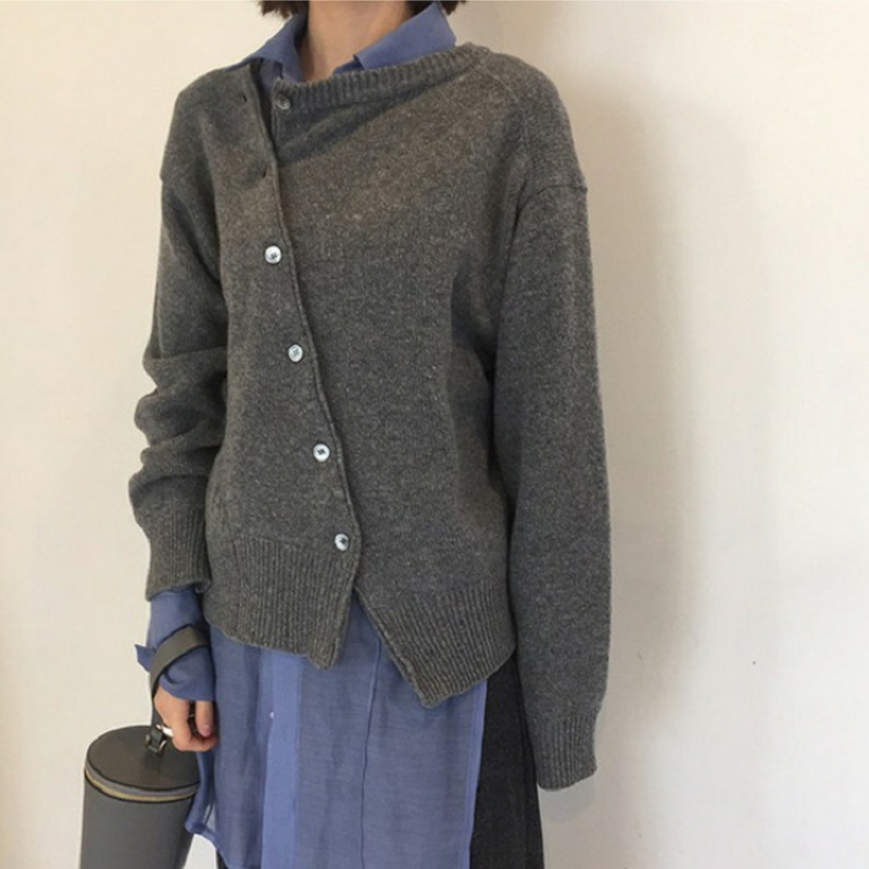 Cardigan a portafoglio in morbido cashmere