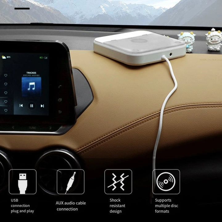 Lettore CD portatile per auto: audio di alta qualità in movimento