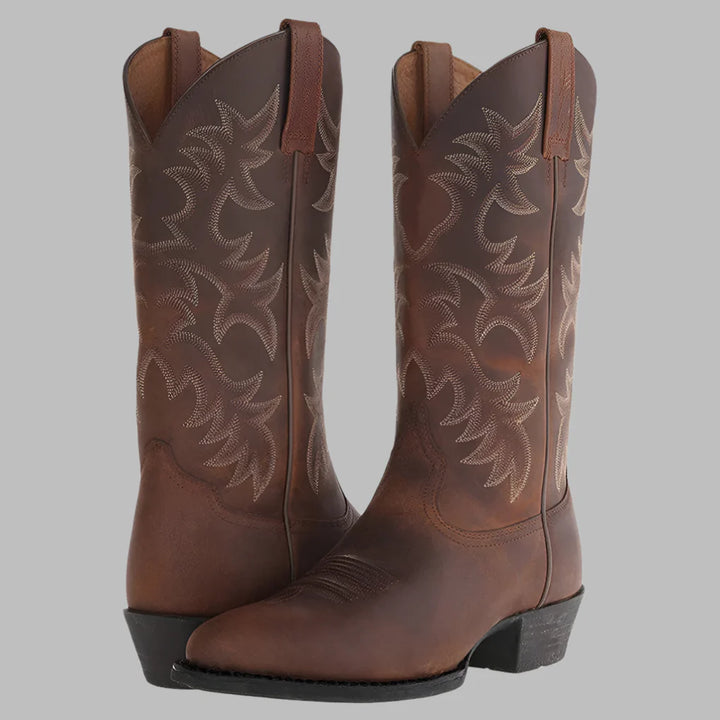 Stivali da cowboy alla moda per uomo