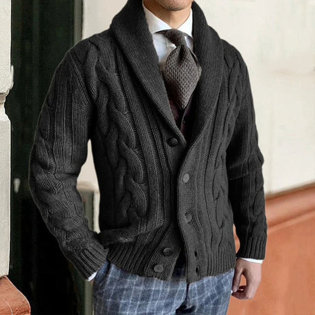 Cardigan in maglia da uomo