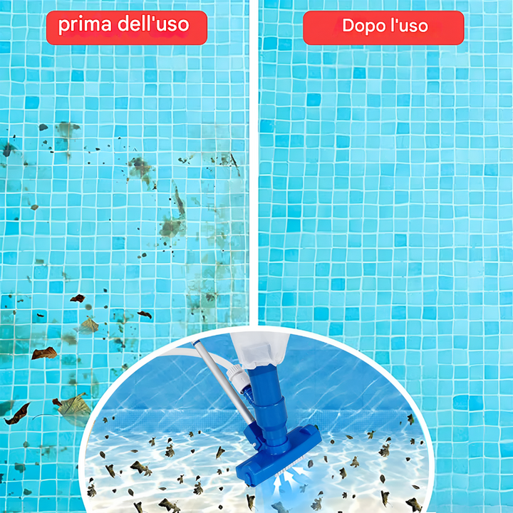 Aspirapolvere per piscina con sacco di raccolta detriti