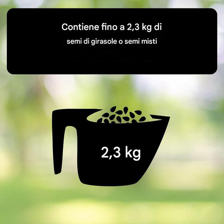Mangiatoia per uccelli a prova di scoiattolo