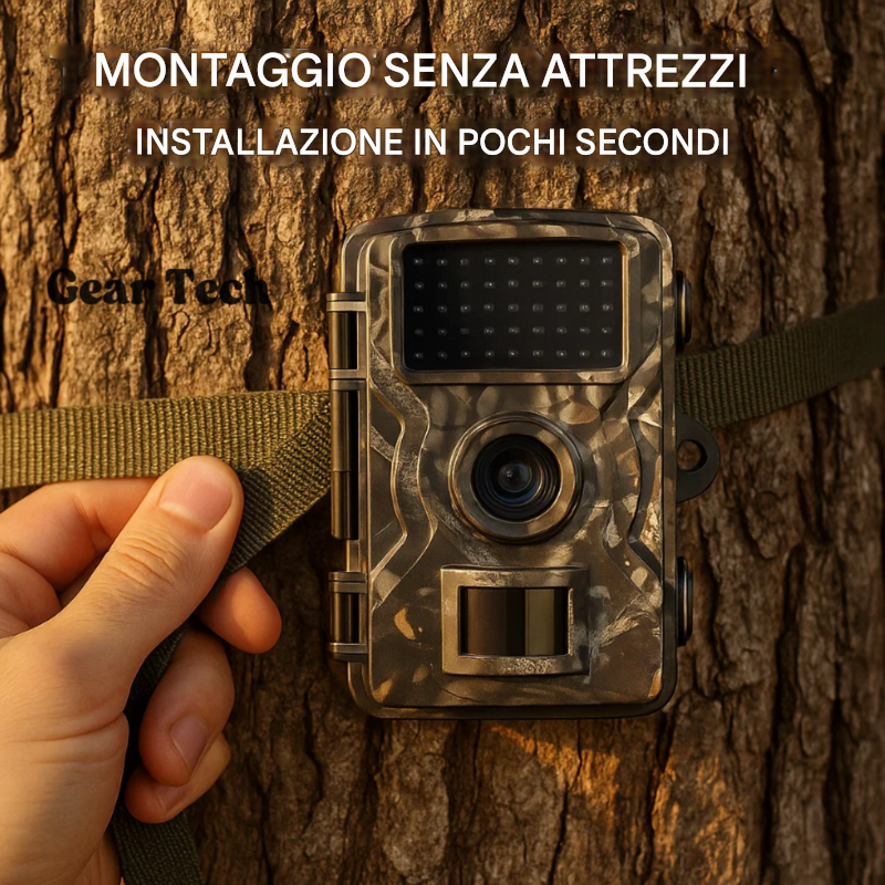 Fotocamera per la visione notturna della fauna selvatica