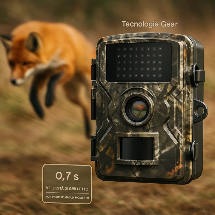 Fotocamera per la visione notturna della fauna selvatica