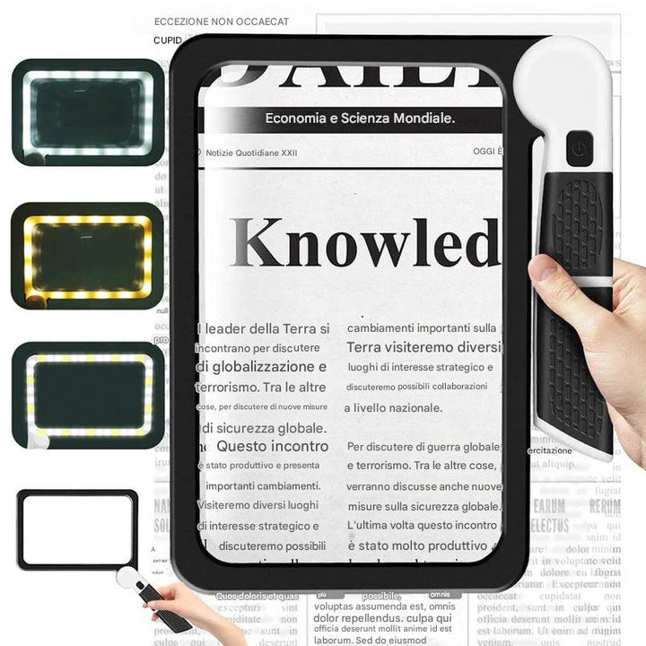 Lente d'ingrandimento portatile a pagina intera