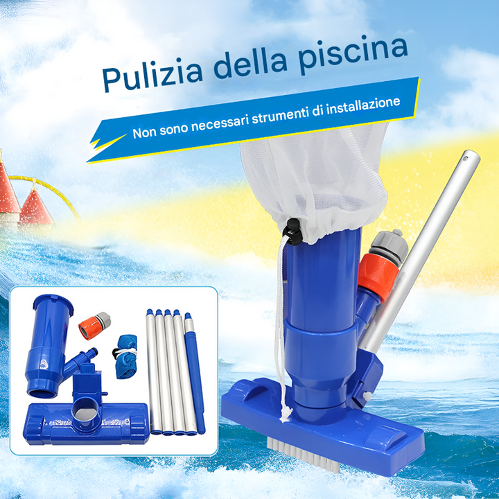 Aspirapolvere per piscina con sacco di raccolta detriti