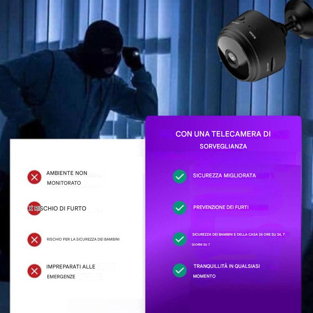 Mini telecamera di sicurezza wireless
