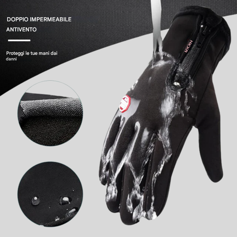 Guantes calefaccionados de invierno para ciclismo, bici y esquí