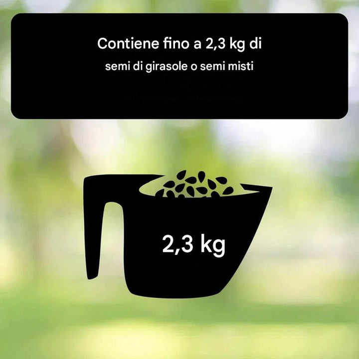 Mangiatoia per uccelli a prova di scoiattolo