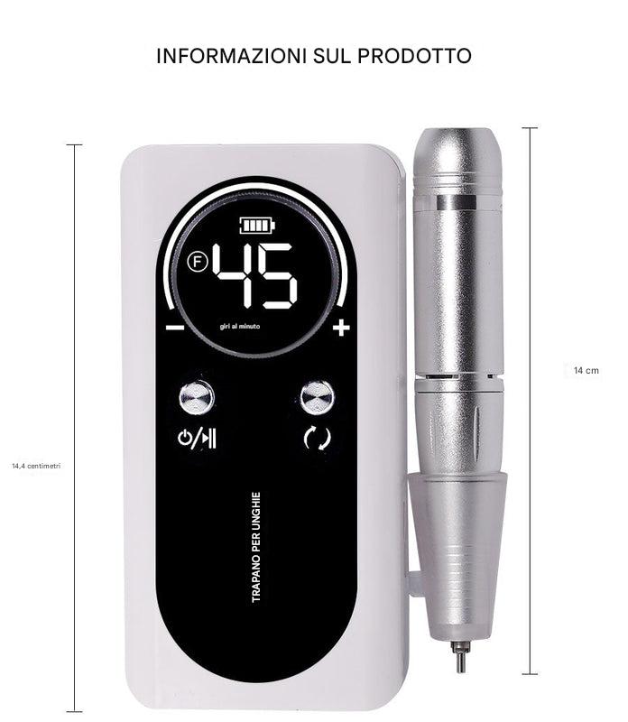 Trapano elettrico per unghie ricaricabile da 45.000 giri/min