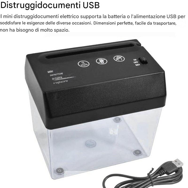 Mini distruggidocumenti da tavolo: compatto, silenzioso ed efficiente