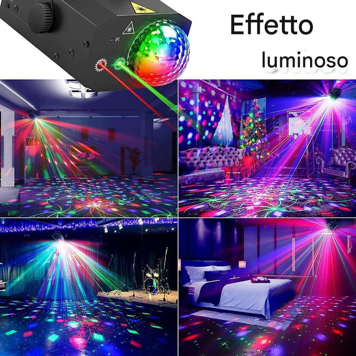 Luce laser da discoteca 2-in-1